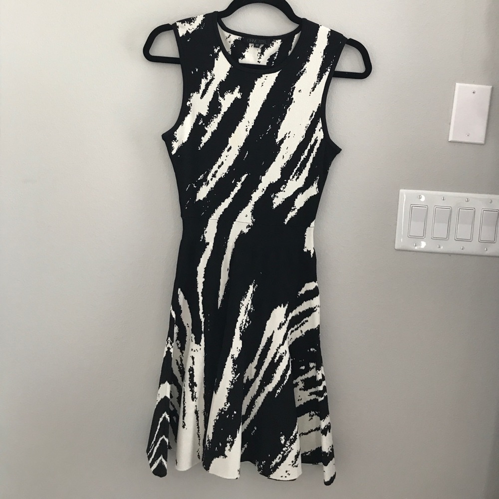 OHNE TITLE Black and White Bandage Dress.