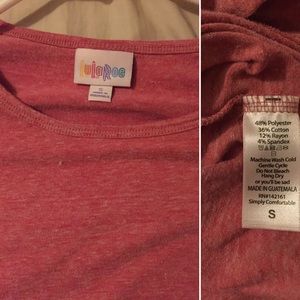 Lularoe Irma Heathered Pink