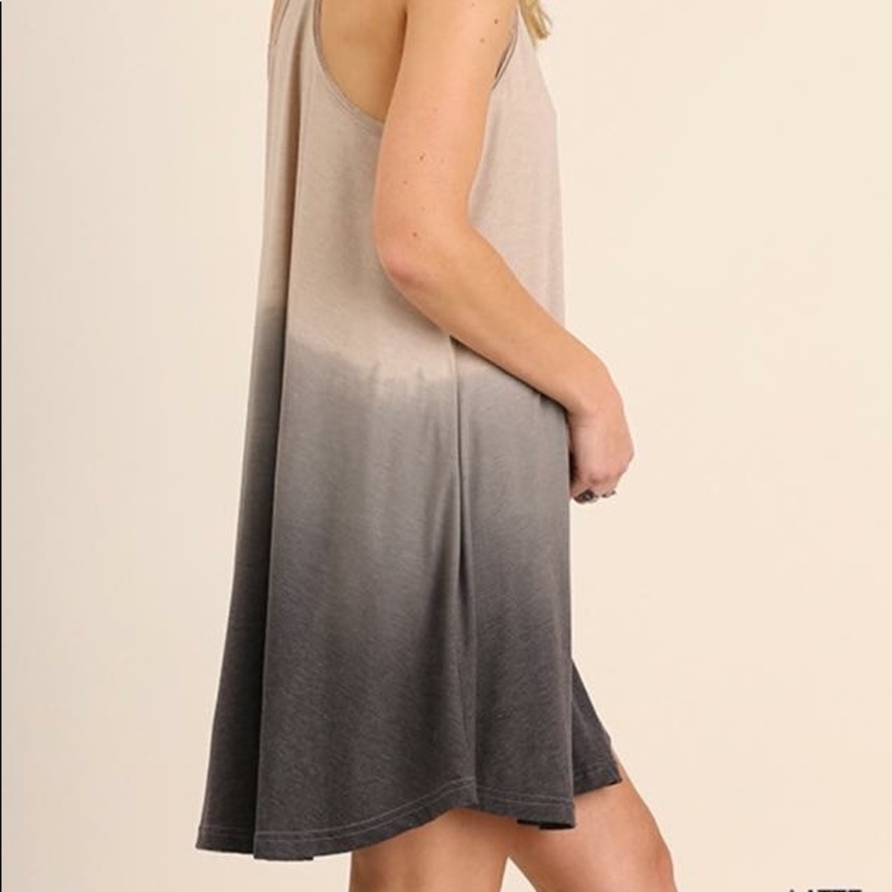 Reverse Ombré Dip-Dye Dress - Picture 4 of 4