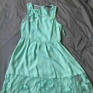 Tiffany Blue GORGEOUS midi fit & flare dress