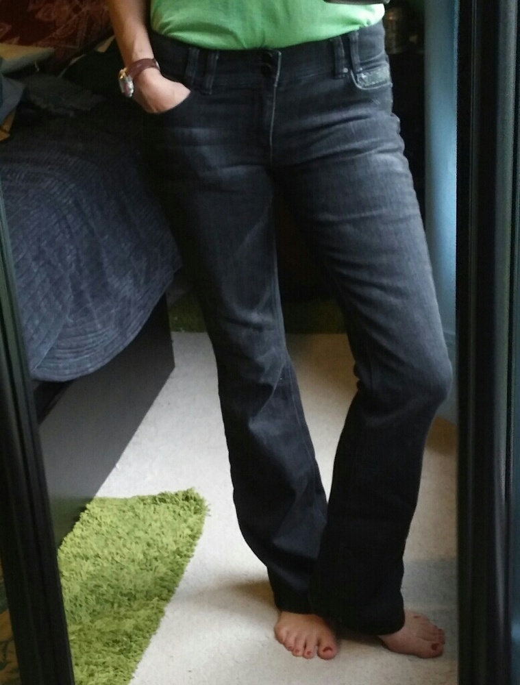 White House Black Market boot cut noir jeans