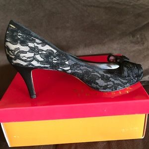Kate Preston Black Mesh shoes