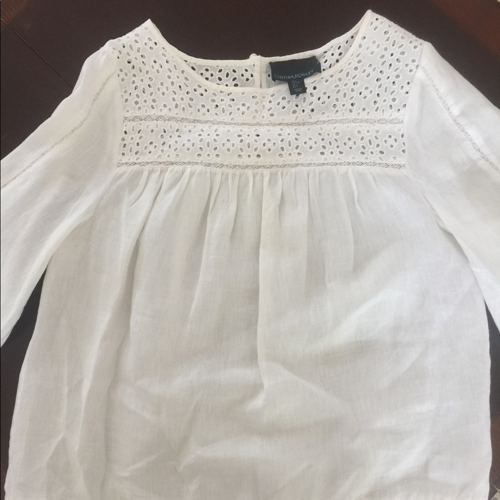 {Cynthia Rowley} 100% Linen Blouse