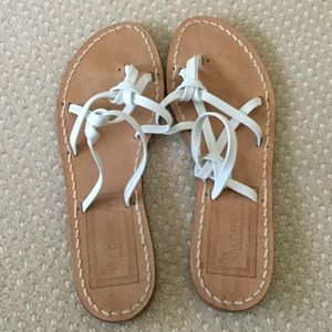 Sandals white handmade in capri