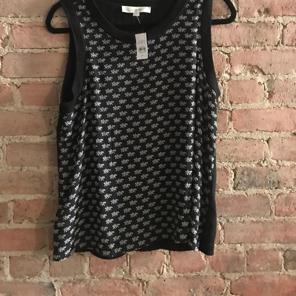 New with tags LOFT printed shell