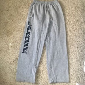 Lacrosse Open-Bottom Sweatpants