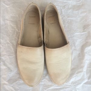 Cream Frye slip-ons 7M