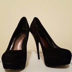 Bakers Suede Platform Pumps