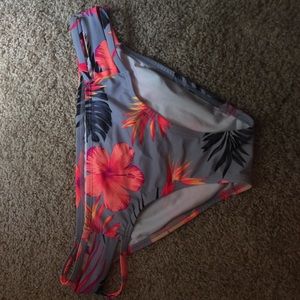 Pink flower swim bottoms