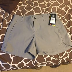 Gray under armour storm shorts. Women's