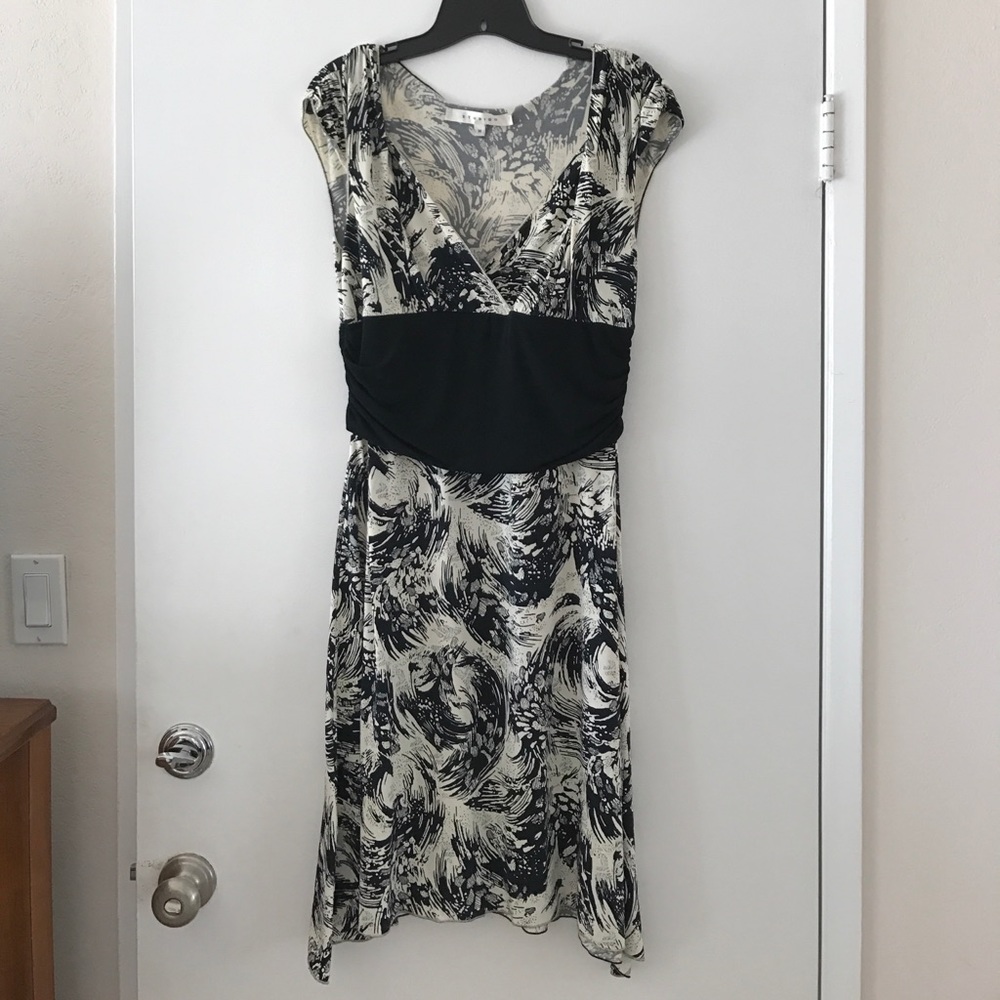 Black and cream dress