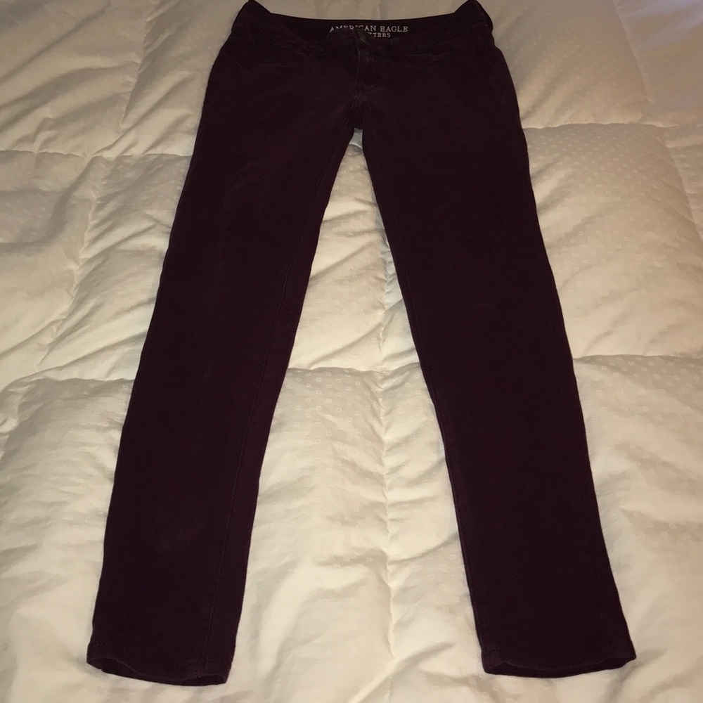 Size 5 - AE Jegging - Burgundy/maroon color