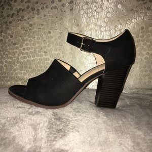 Black Suede Heel