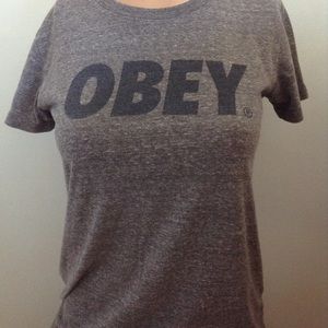 Obey women's shirt size small