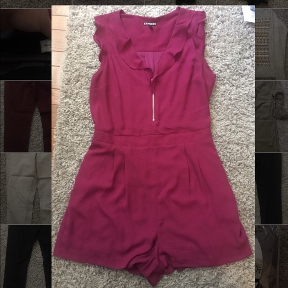 Express Romper Fuschia WORN ONCE! - Picture 1 of 2