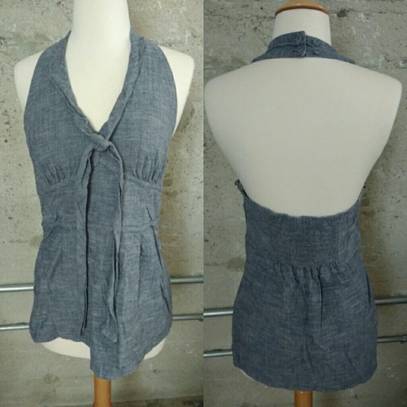 ❌nfs❌ Fei chambray halter - Picture 3 of 5