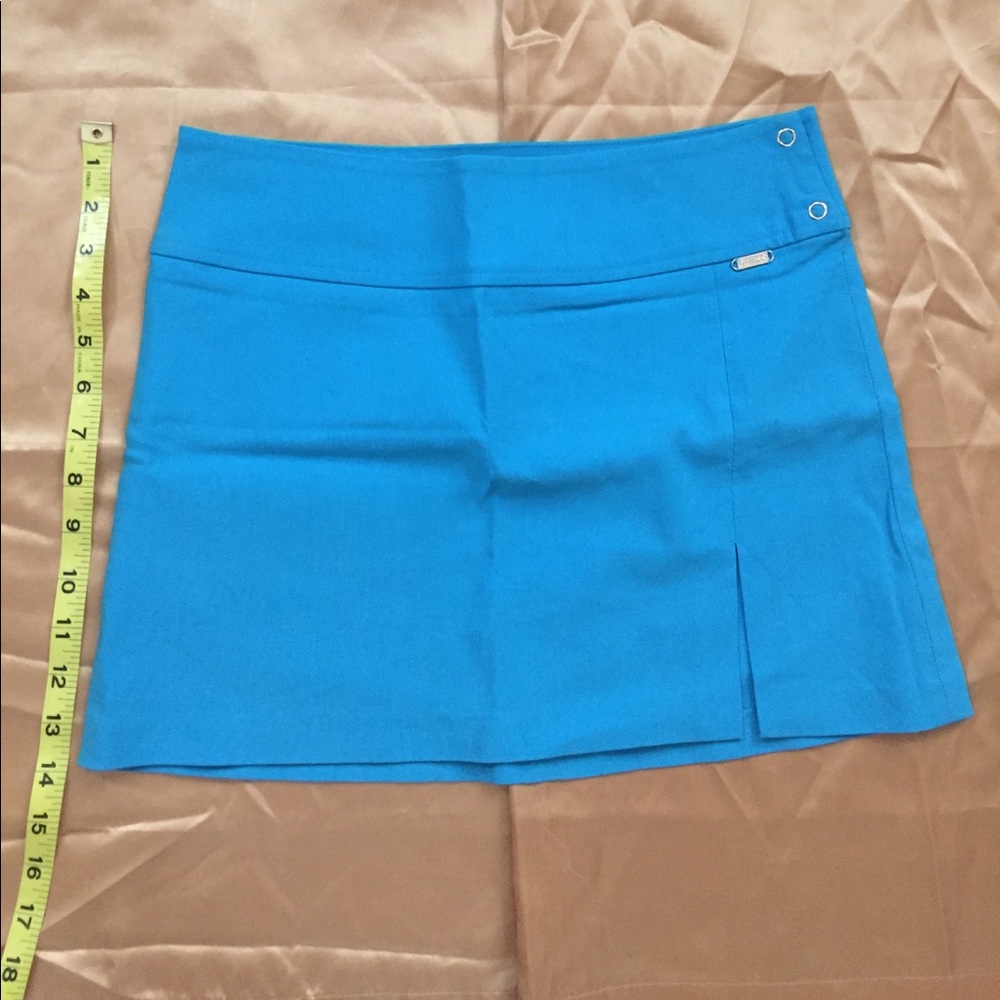 Electric blue guess micro mini skirt