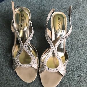 Lulu Townsend champagne high heels