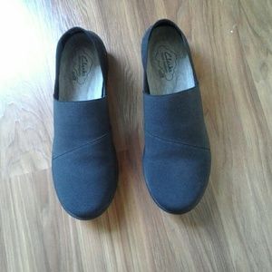 Clarks black/blue shoes