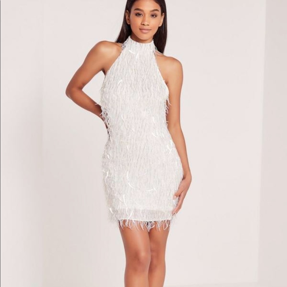 White embellished dress