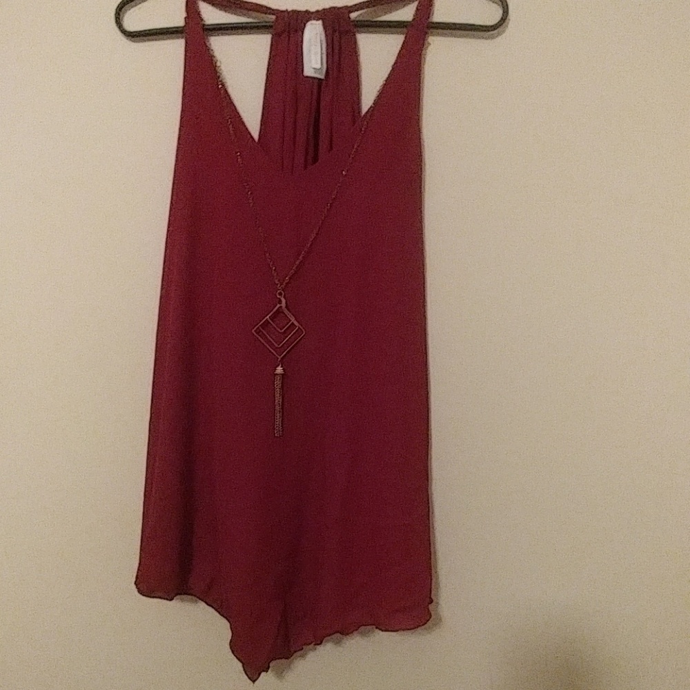 Wine colored blouse size 1X