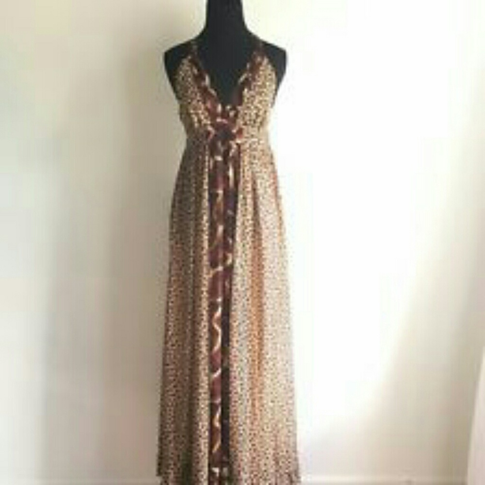 Moda international chiffon maxi dress