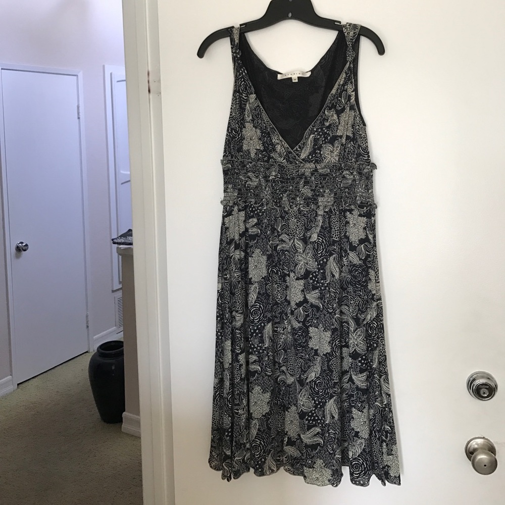 Navy Blue & Cream Dress size M