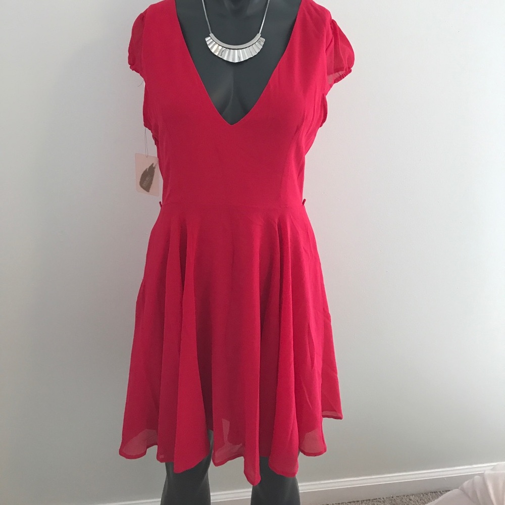 Forever 21 magenta dress