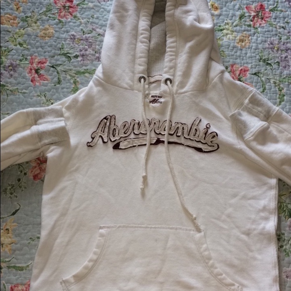 White Abercrombie & Fitch Hoodie
