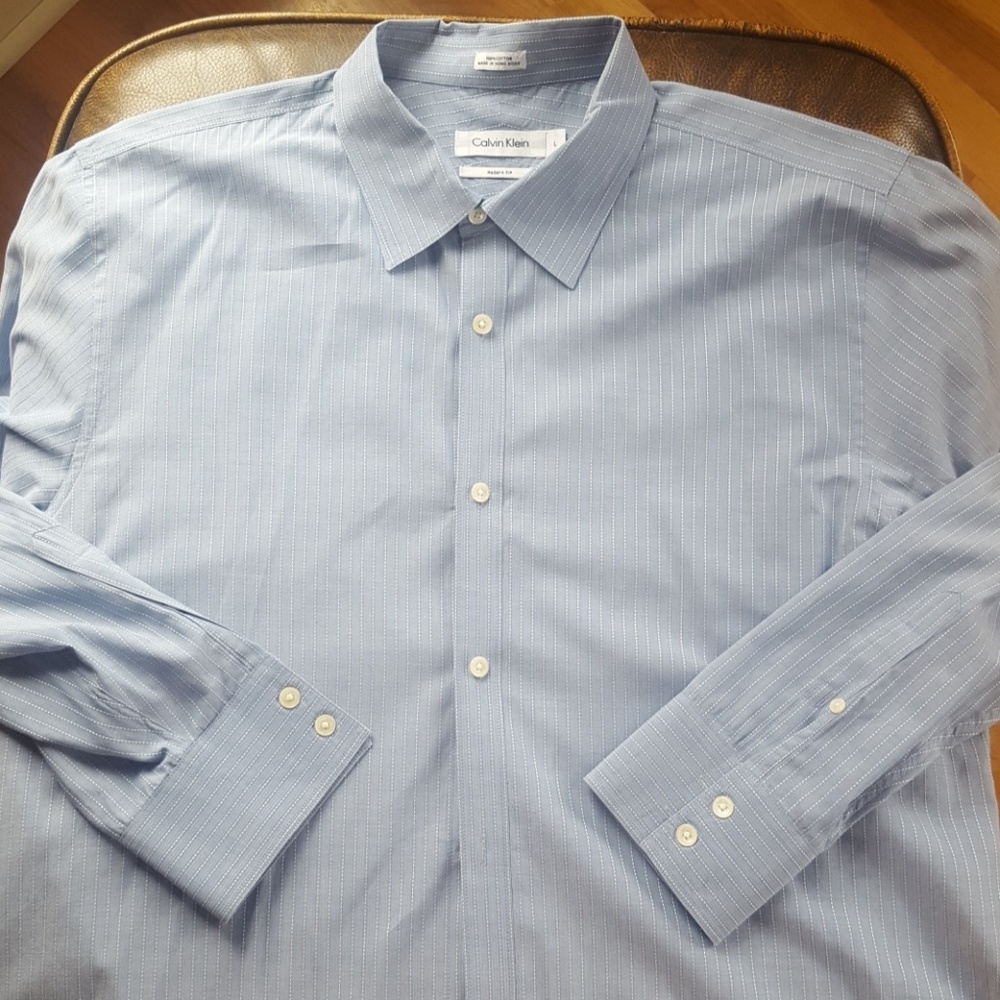 SOLD IN BUNDLE  - Calvin Klein dress shirt size L