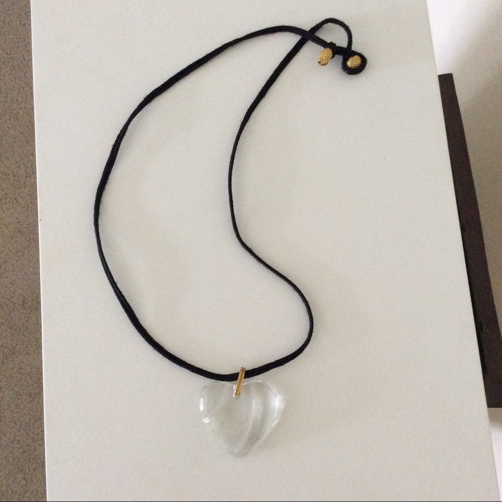 Authentic Baccarat Crystal Heart Pendant