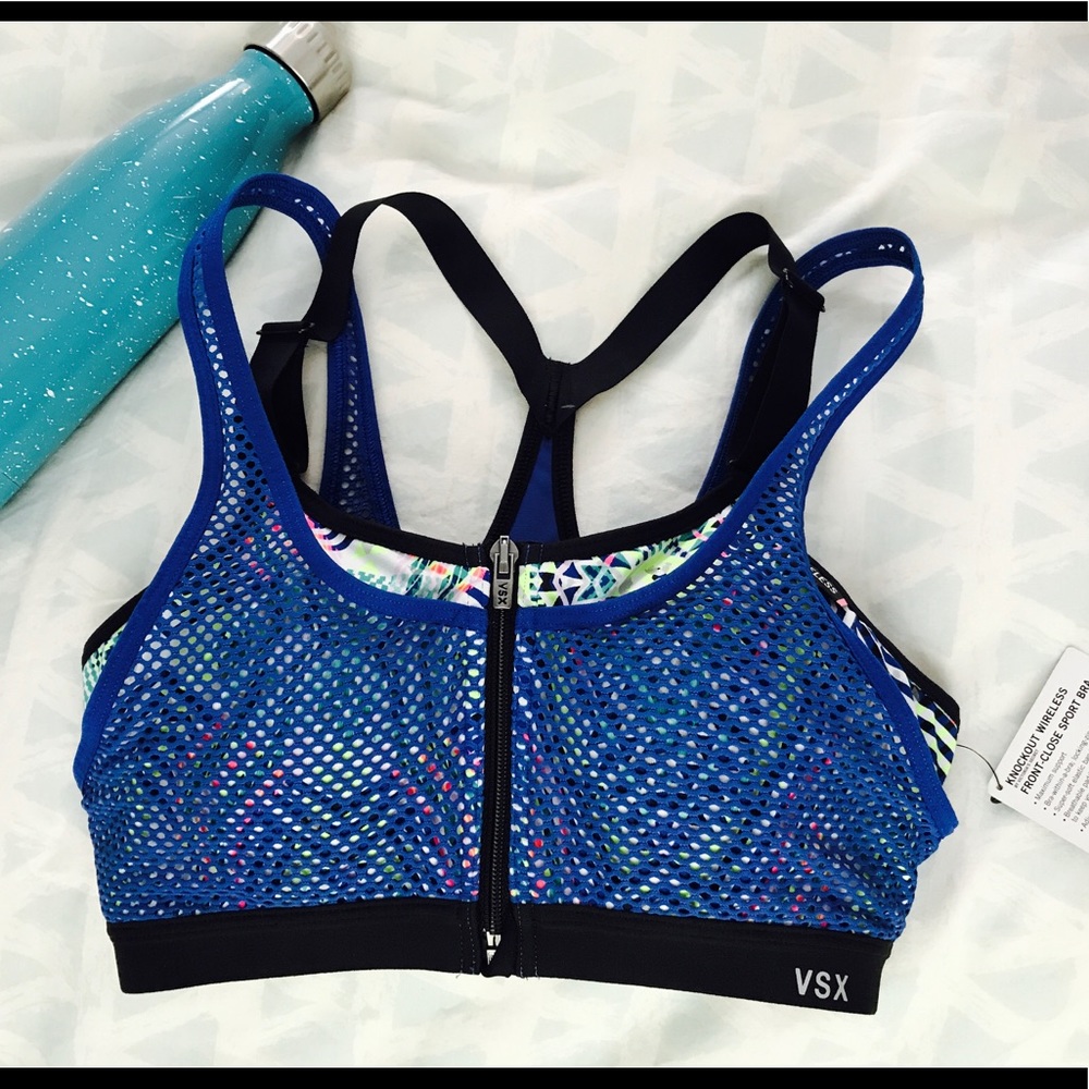 Front close sports bra -brand new,tags, never worn
