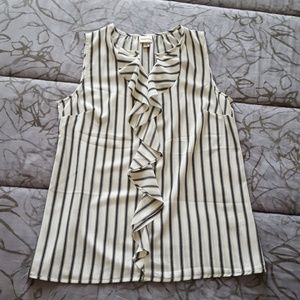 Merona White Sleeveless Top