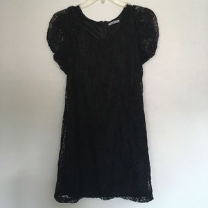 Black lace dress