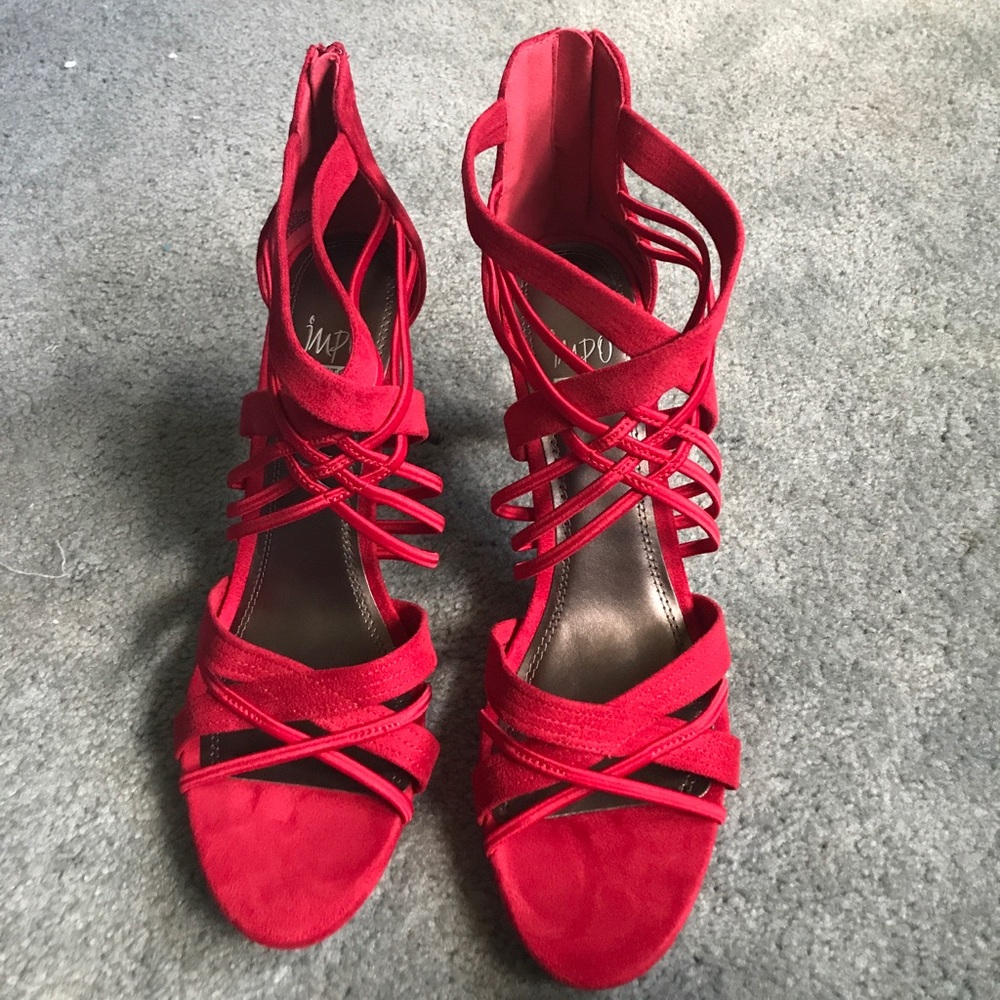 Imported strappy high heels