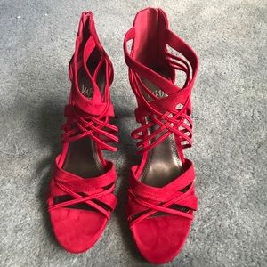 Imported strappy high heels