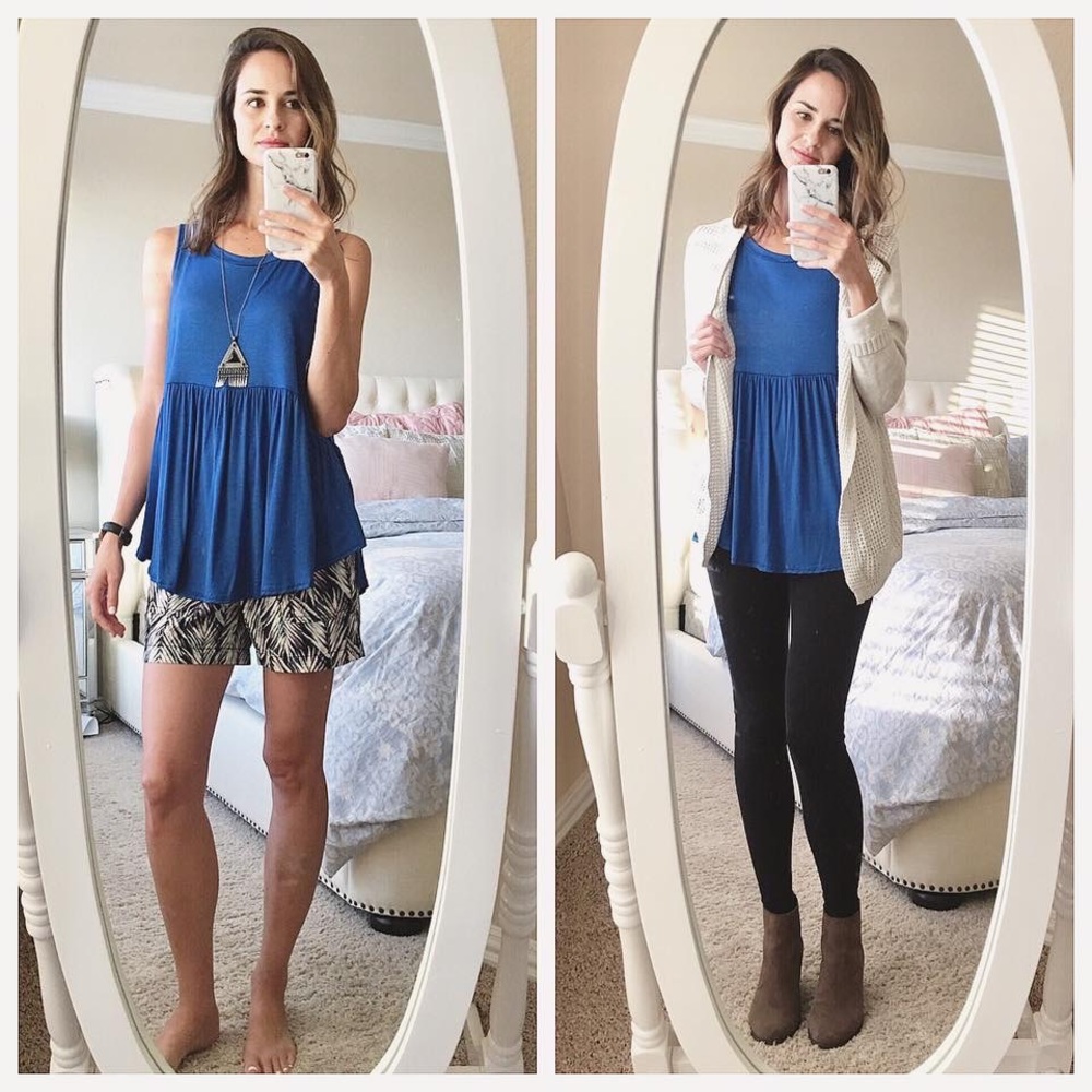 Sweet Pea Cobalt top