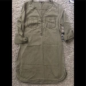 Express Army Green Dress NWT