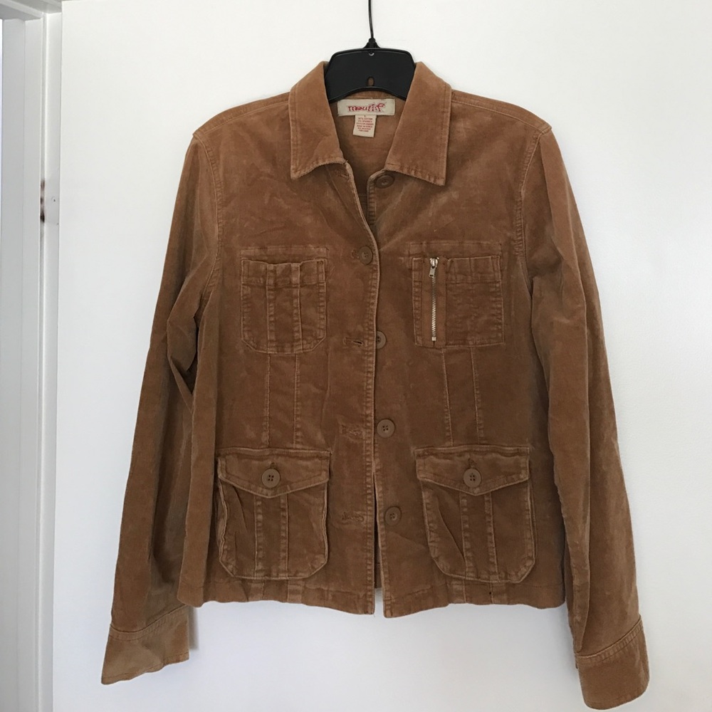 Corduroy thin wale jacket-tan