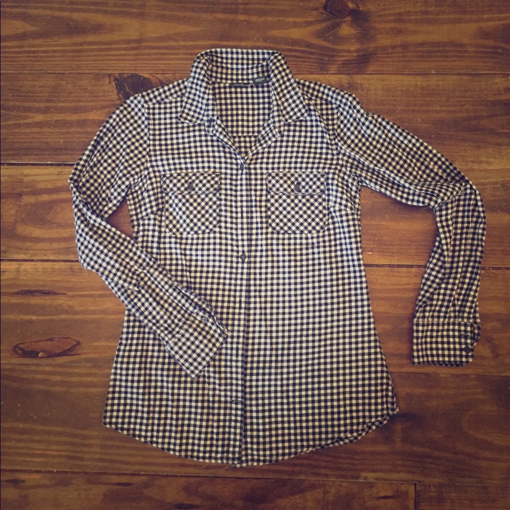 Eddie Bauer flannel button up top