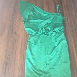 Jessica Simpson Green One Shoulder dress