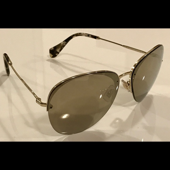 ❗️sold❗️Miu Miu Aviator Rounded Sunglasses - Picture 8 of 8
