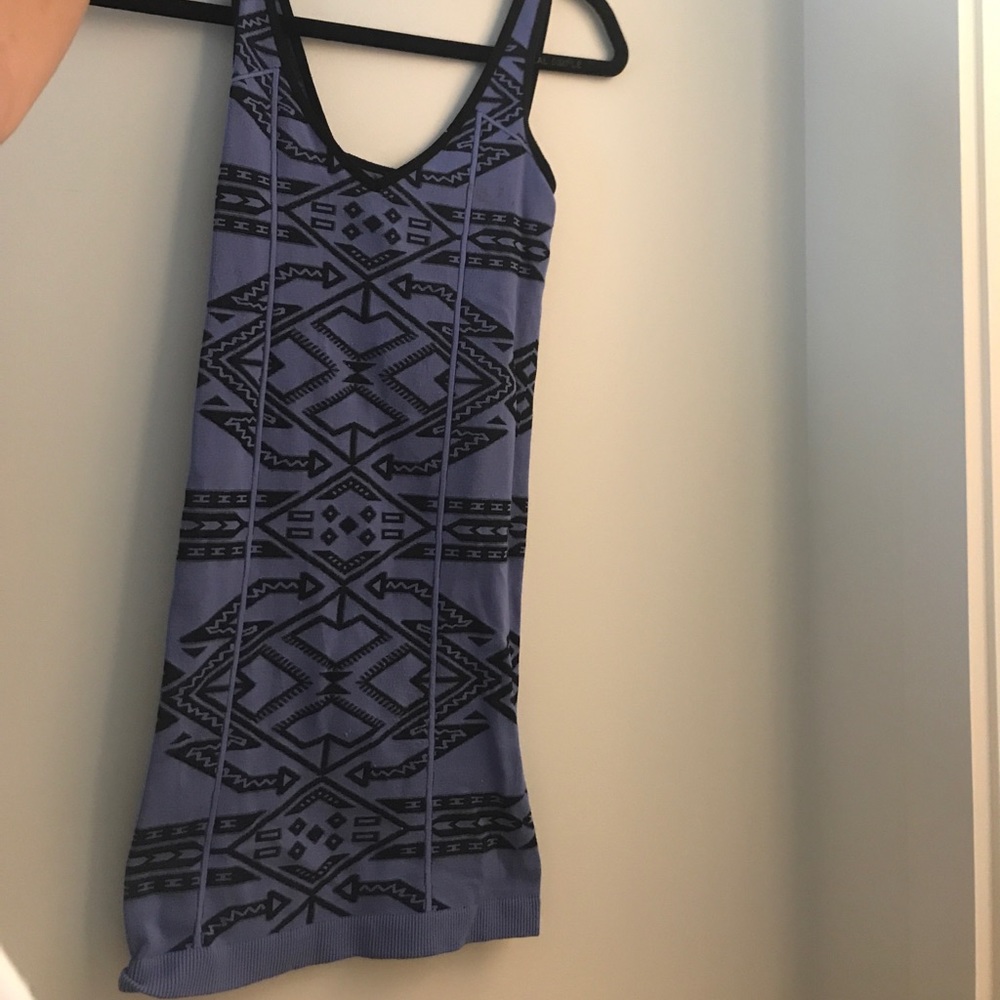 Free people purple and black body con dress xs/s