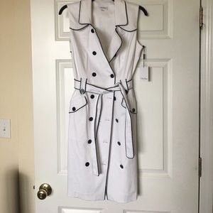 Calvin Klein white and black dress