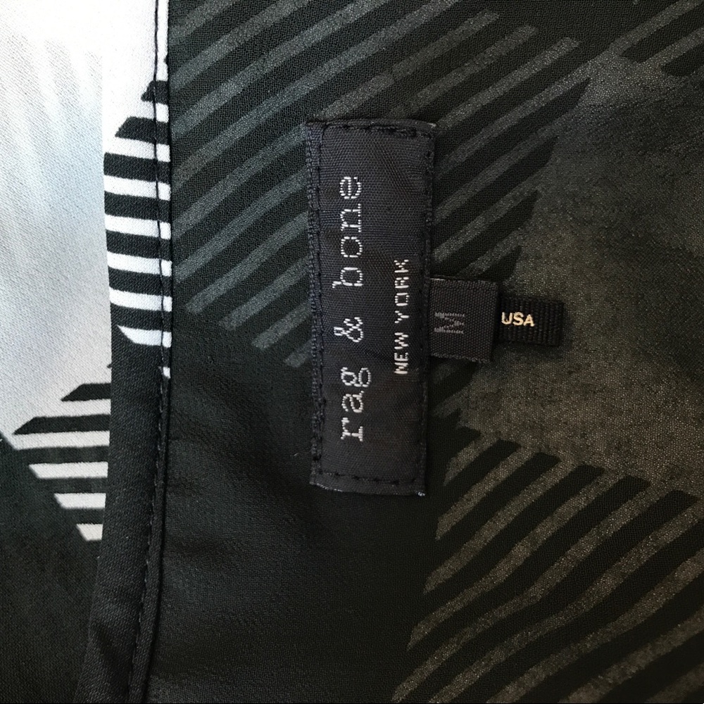 RAG & BONE GREEN CHECKER SPLIT BACK TOP 0309 - Picture 8 of 8