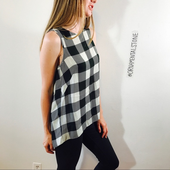 RAG & BONE GREEN CHECKER SPLIT BACK TOP 0309 - Picture 2 of 8