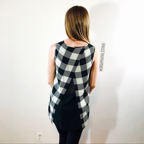 RAG & BONE GREEN CHECKER SPLIT BACK TOP 0309 - Picture 3 of 8