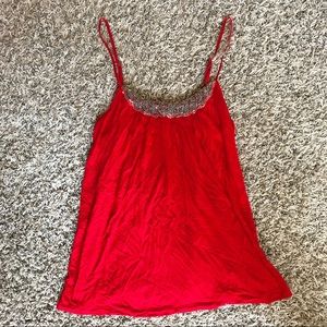 Dressy red tank