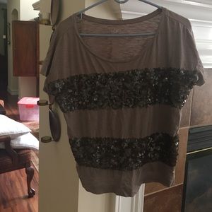 LOFT Sequin T-shirt