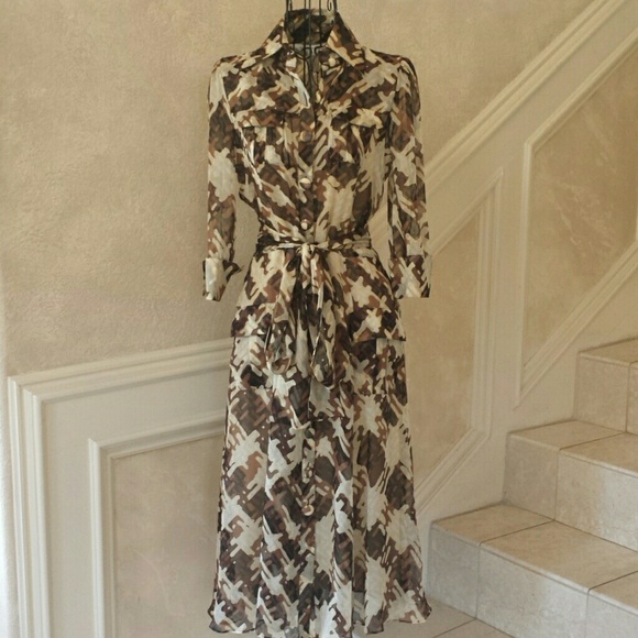 DVF Hillevi Shirt Wrap Silk Dress - Picture 2 of 8